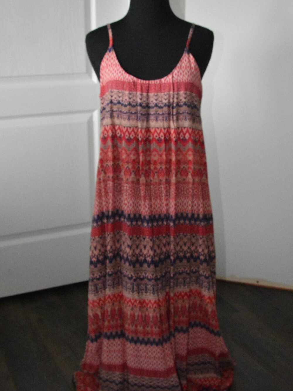 Marina Luna Pink and Navy Maxi Dress size XS